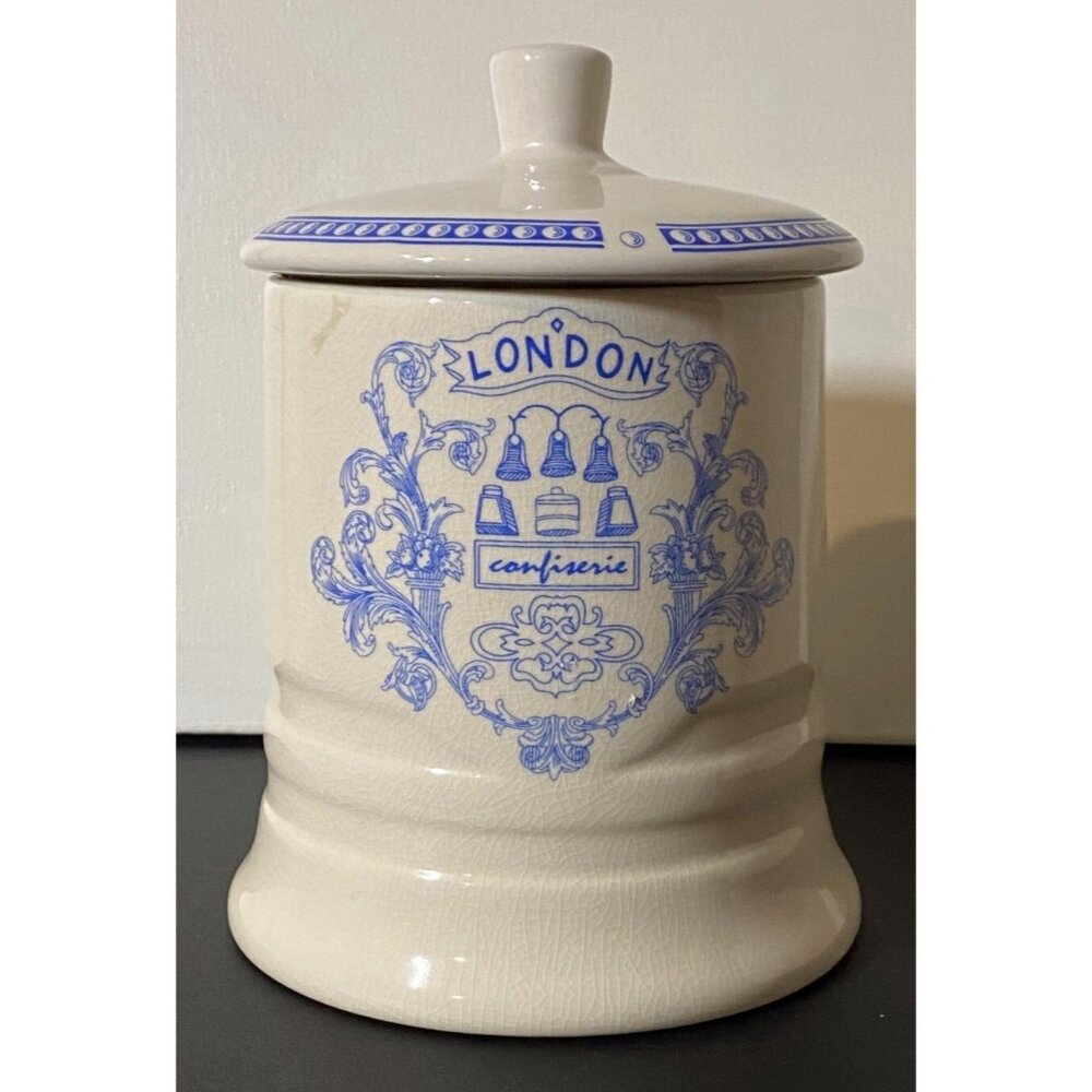Vintage London Confiseries cokkie jar